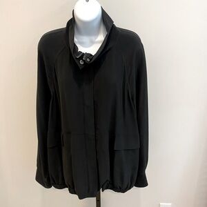 Eileen Fisher Silk Bomber Jacket